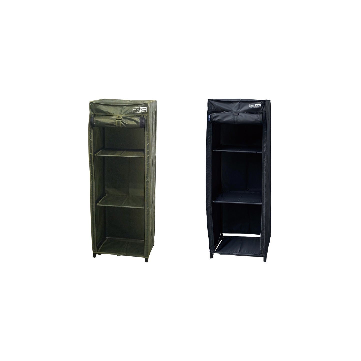 ROLL-UP SHELFRACK Derek military-style roll-top storage cabinet