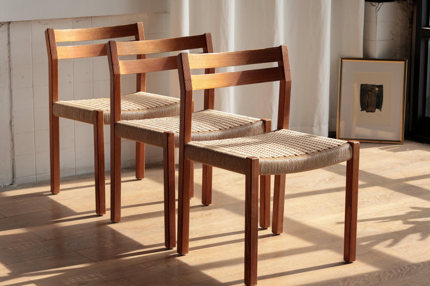 丹麥 J.L. Møller Model 401 實木編織餐椅 OLDANMARK