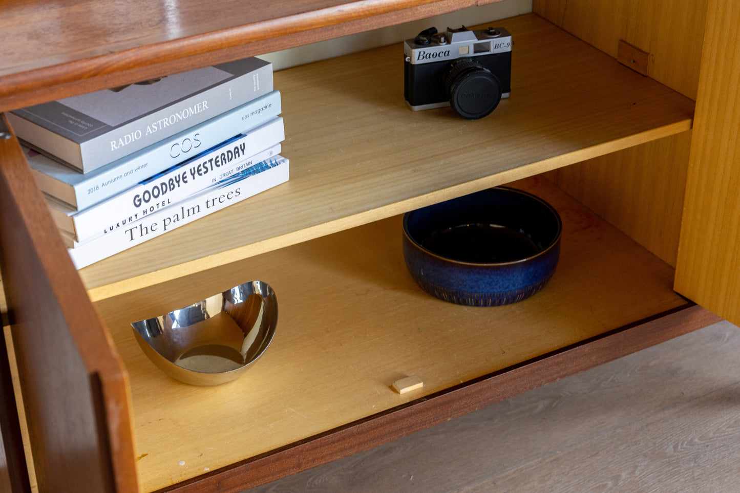 丹麥 柚木單門 四抽 書櫃 OLDANMARK