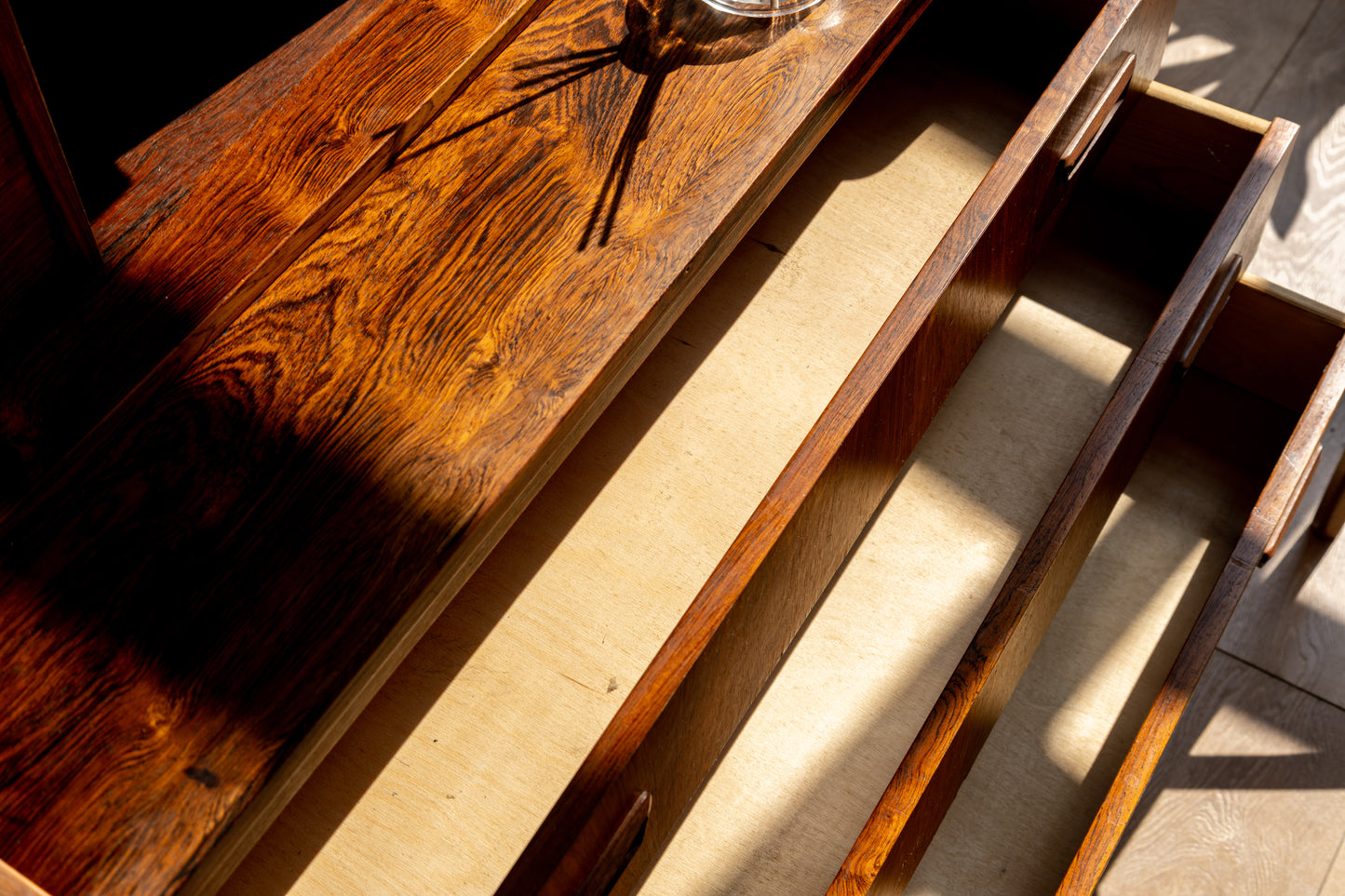 丹麥 玫瑰木 多功能 化妝 寫字櫃 OLDANMARK