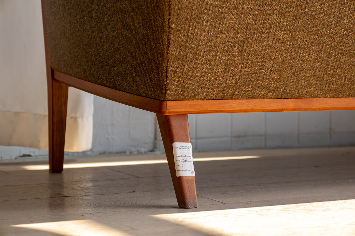 丹麥 現代 柚木 三人座沙發 OLDANMARK