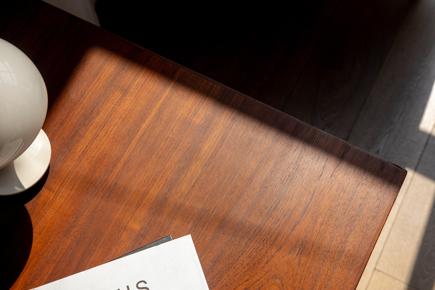 丹麥 柚木 雙邊抽屜 辦公桌 OLDANMARK