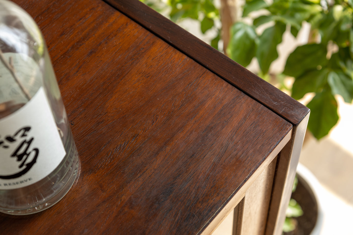 丹麥 玫瑰木 玻璃 滑門 邊櫃 OLDANMARK