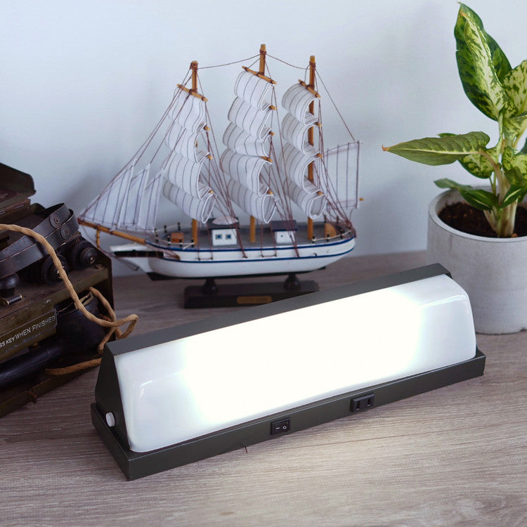Retro Triangular Fluorescent Lamp#Black