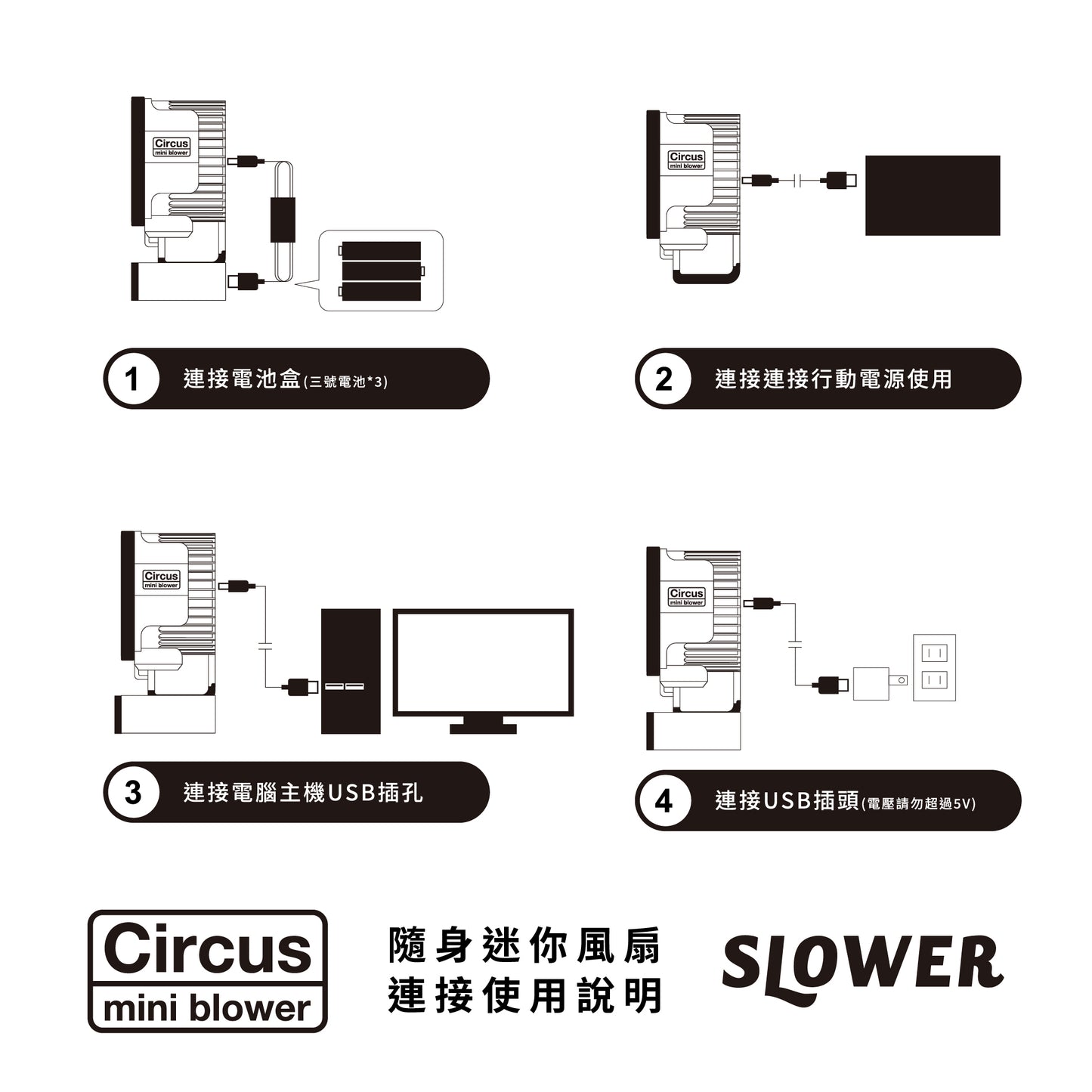 MINI BLOWER CIRCUS 隨身迷你風扇