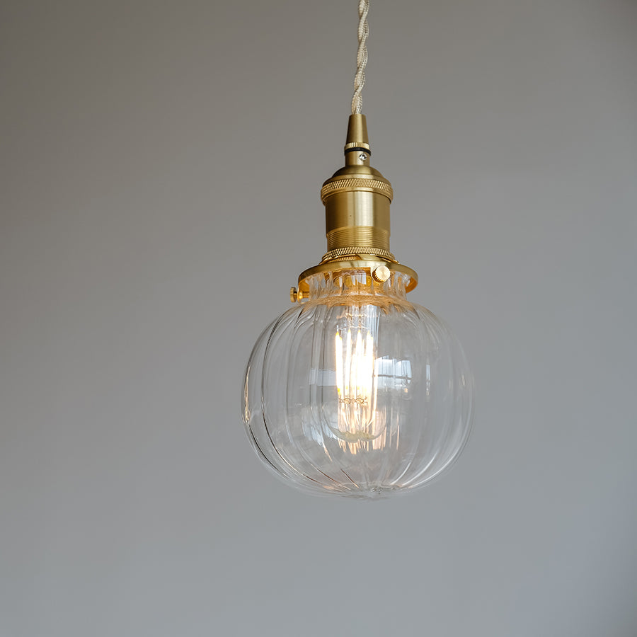 古典玻璃 吊燈-南瓜