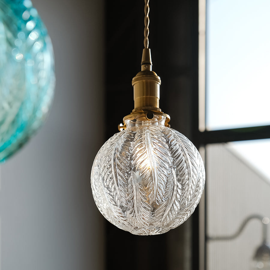 古典玻璃 吊燈-熱帶風情#透明