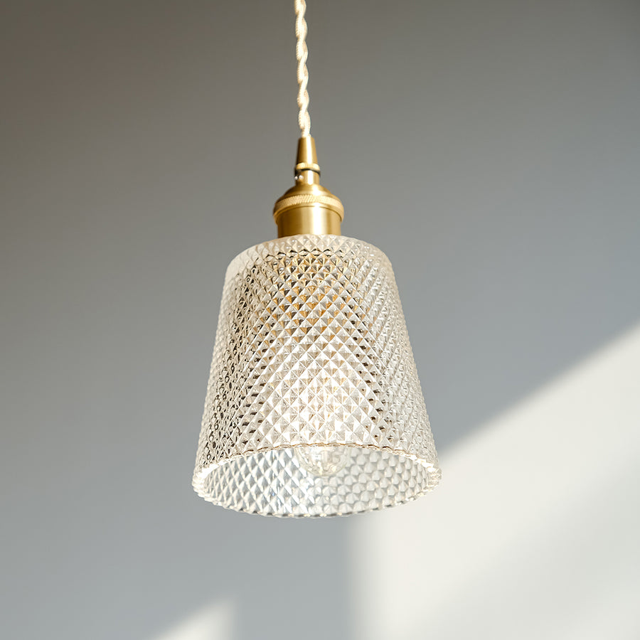 古典玻璃 吊燈-鑽石杯