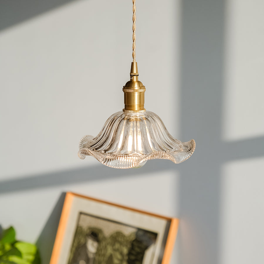 古典玻璃 吊燈-水晶花 #2色