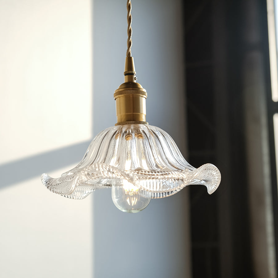 古典玻璃 吊燈-水晶花 #2色