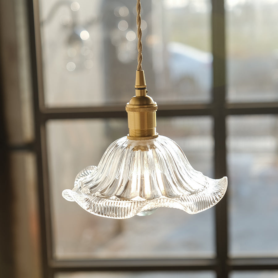 古典玻璃 吊燈-水晶花 #2色