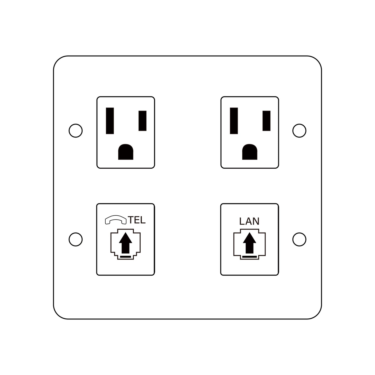 Brass switch panel-Japanese style