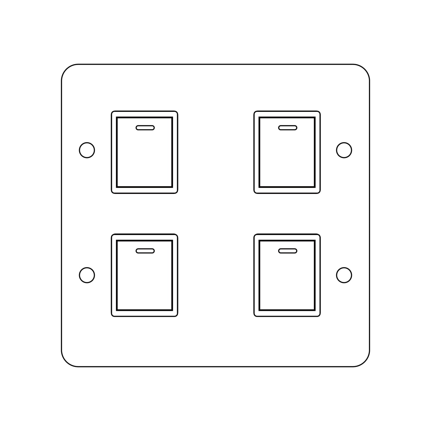 Brass switch panel-Japanese style