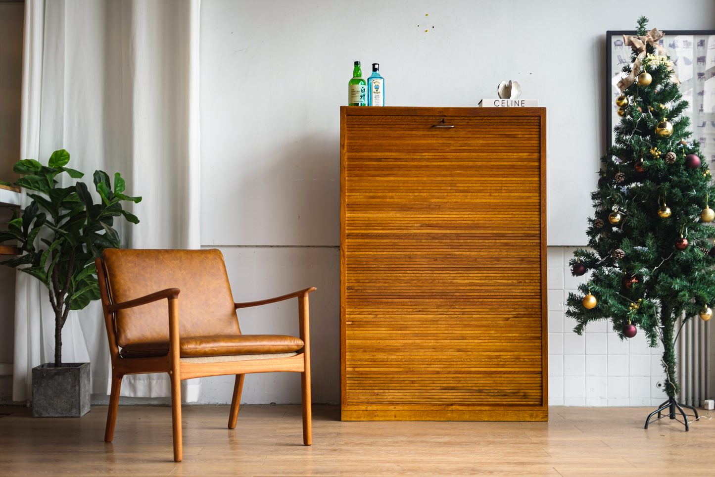 Hans J. Wegner 橡木 捲門文件櫃