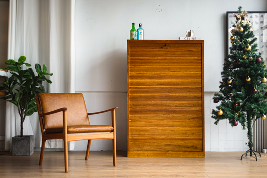 Hans J. Wegner  橡木 捲門文件櫃