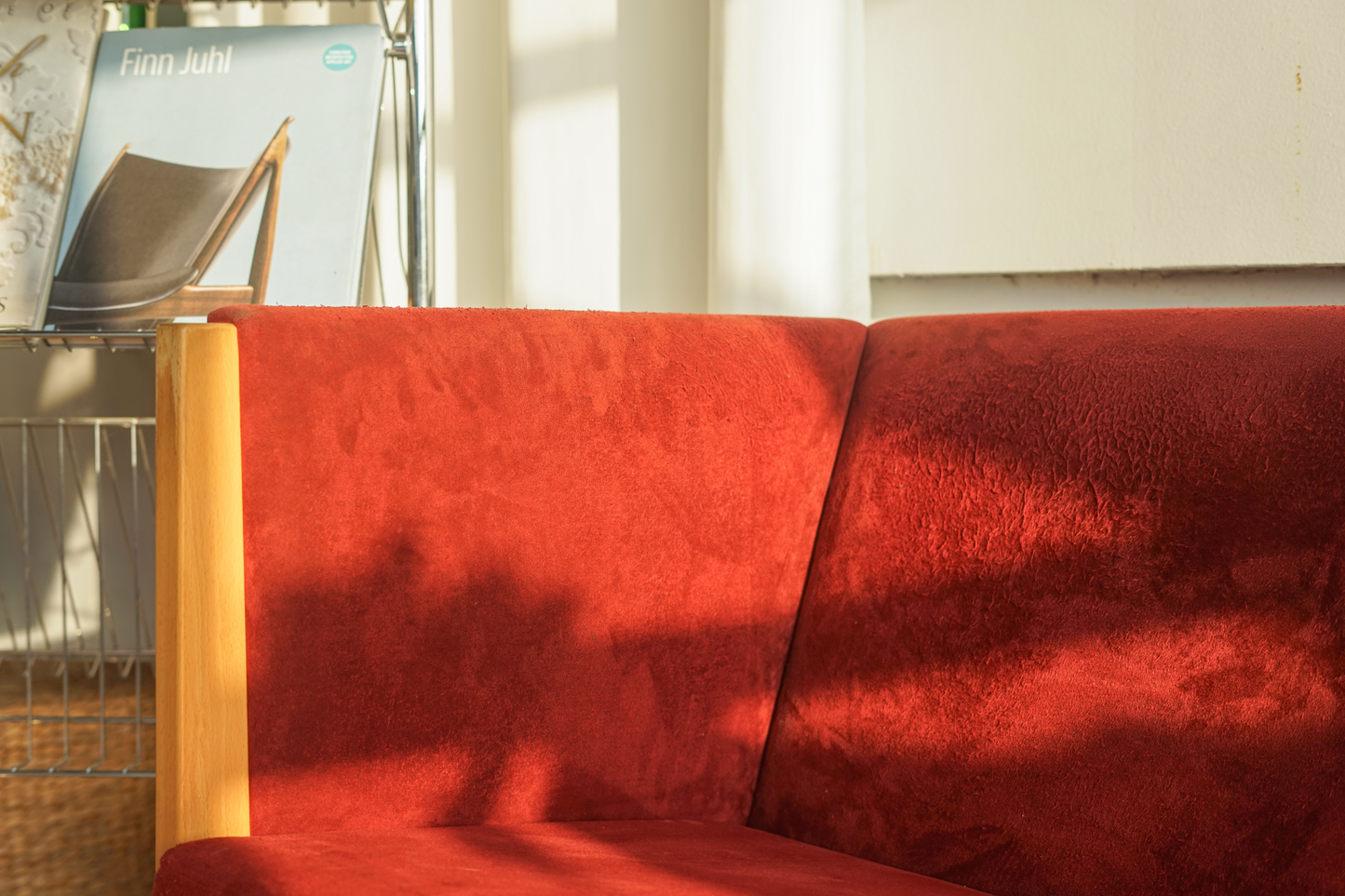 Hans J. Wegner GE285 紅色三人座沙發