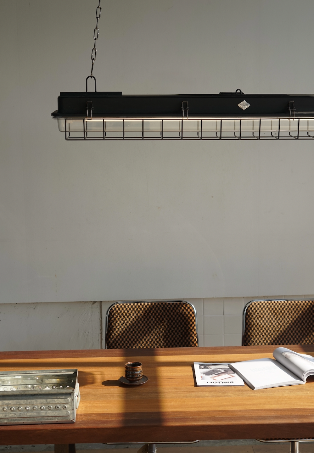 Industrial style fluorescent lamp-ocean green-4 feet/2 feet