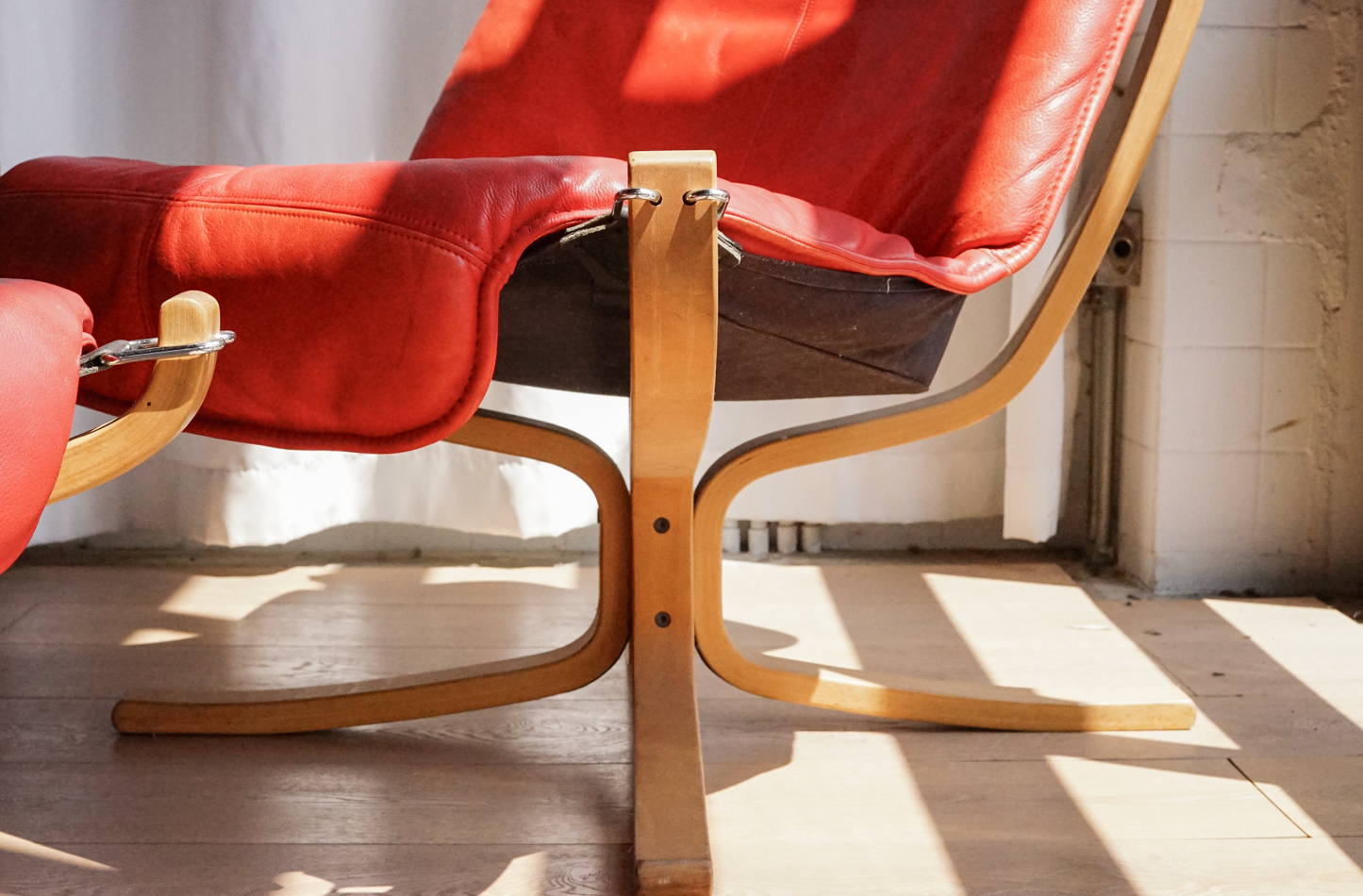 Falcon chair 獵鷹 古典紅皮革 椅凳組