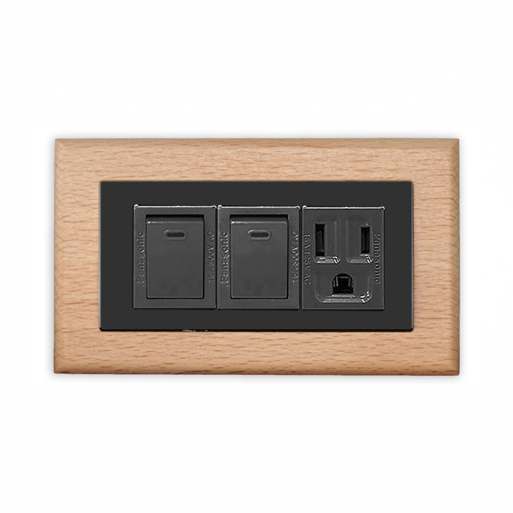 Solid beech wood-thin frame-Japanese style panel