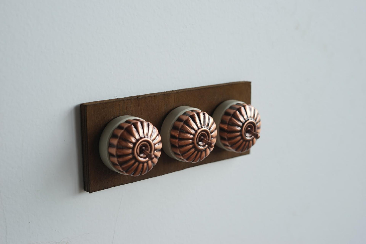 Retro Ceramic Round Toggle Switch #Rose Gold