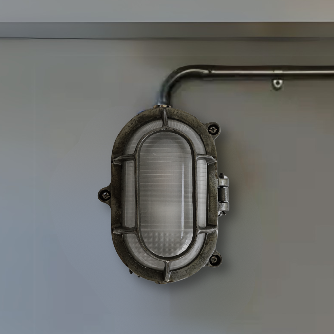 Russian old parts-square explosion-proof wall lamp