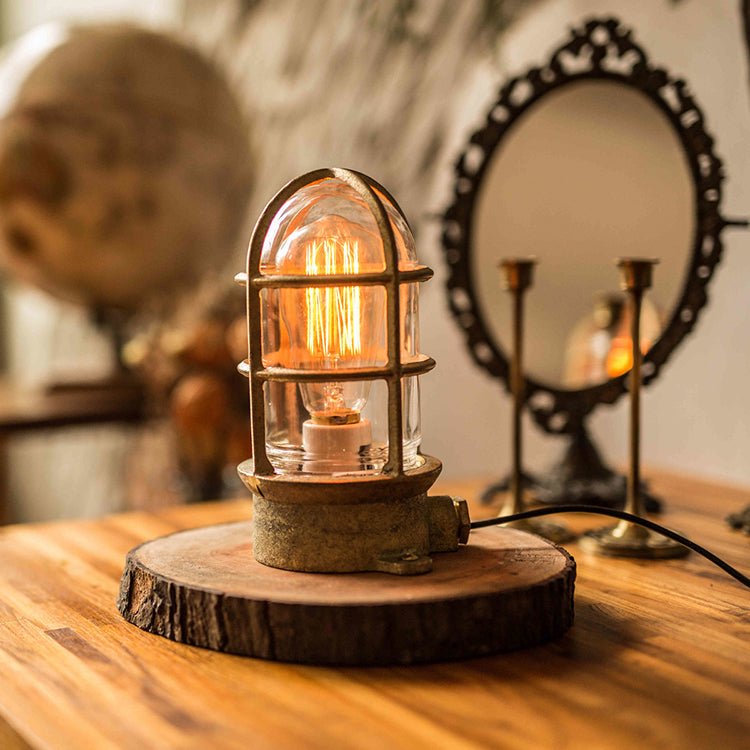 Copper table lamp (short)
