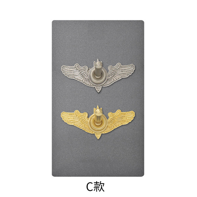 Iron gray screwless panel-lever
