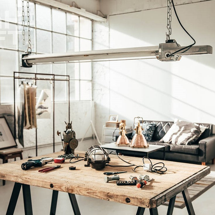 電火工業 DnH LOFT |工業風燈具|4呎英國單管吊燈
