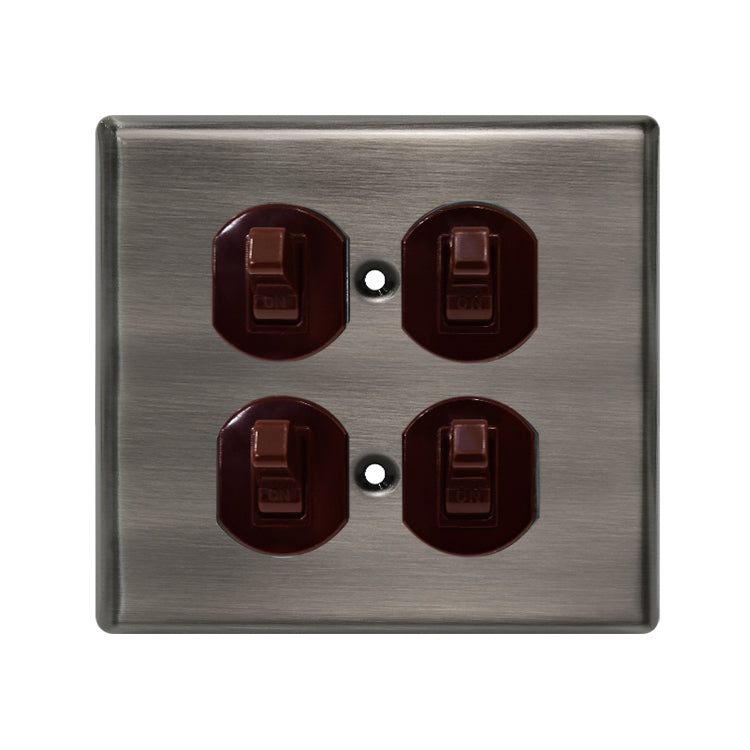 Metal series American copper switch socket
