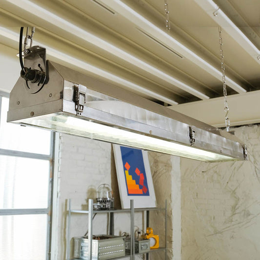 電火工業 DnH LOFT |工業風燈具|4呎平底玻璃防爆燈