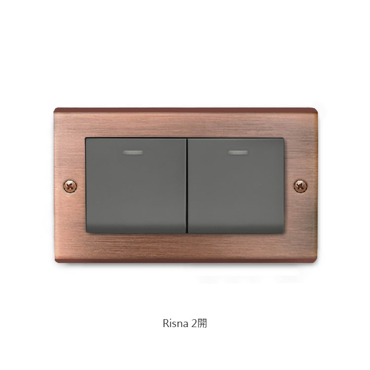Red bronze panel-Glatima, Risna series
