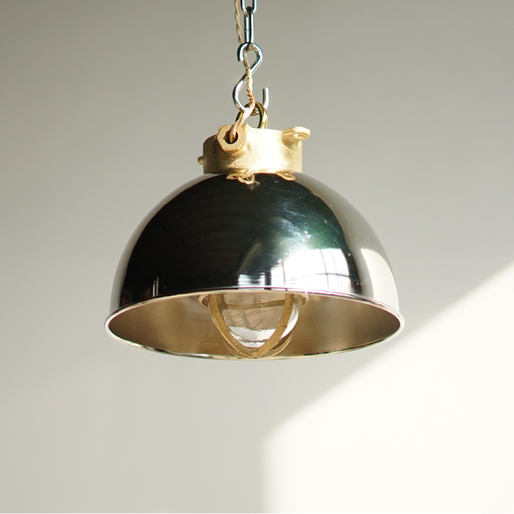 Marine Copper Half Dome Chandelier