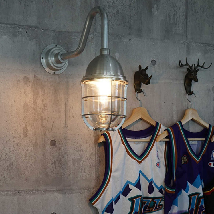 Gooseneck Wall Lamp #2 Short Black
