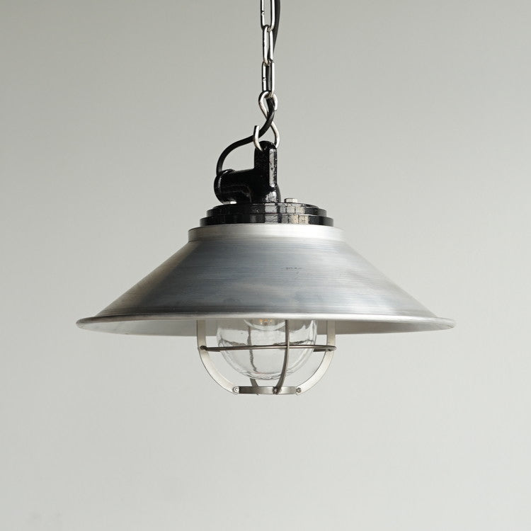 電火工業 DnH LOFT |工業風燈具|洛克斗笠罩吊燈#銀