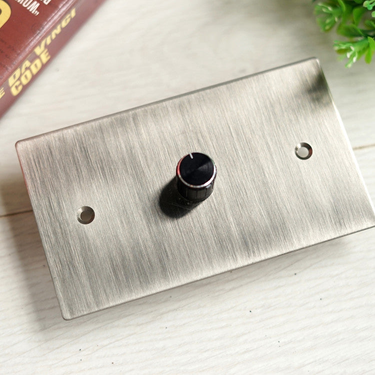 Metal panel-dimmer knob