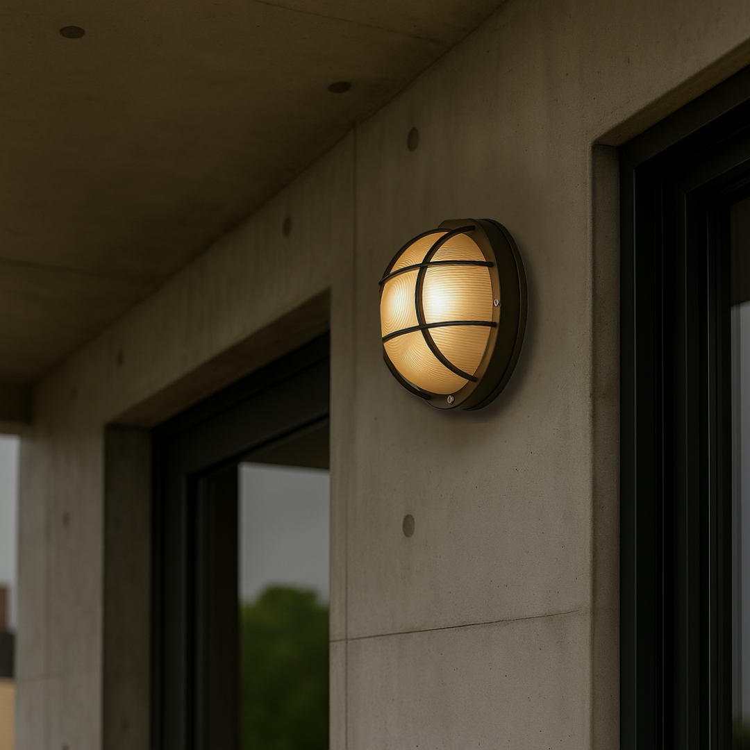 Stainless Steel Round Lamp #Bronze