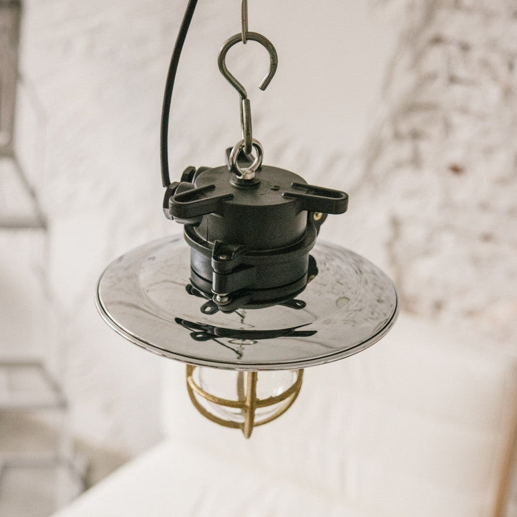 Plastic Steel Upright Chandelier Copper Mesh-Black