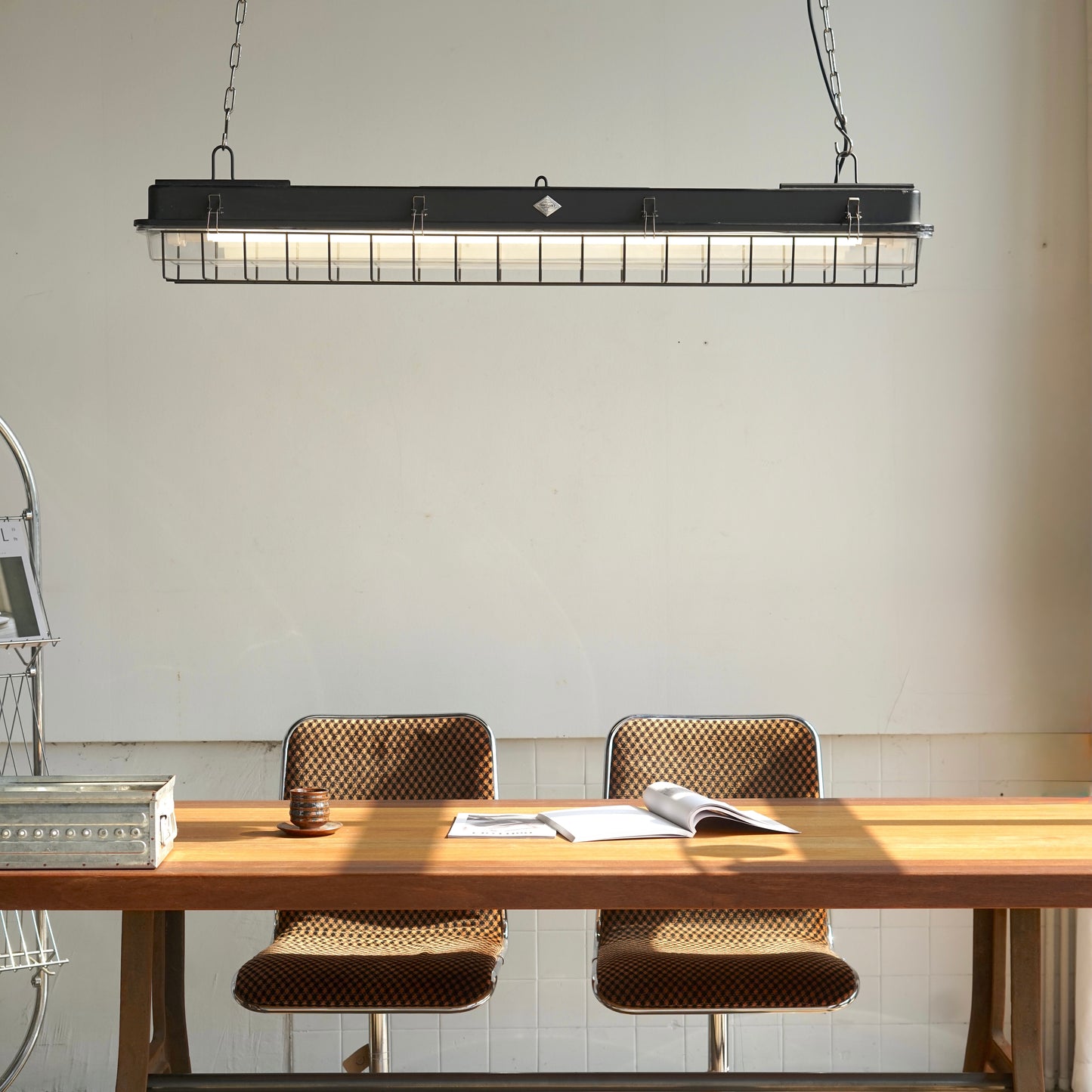 Industrial style fluorescent lamp-ocean green-4 feet/2 feet