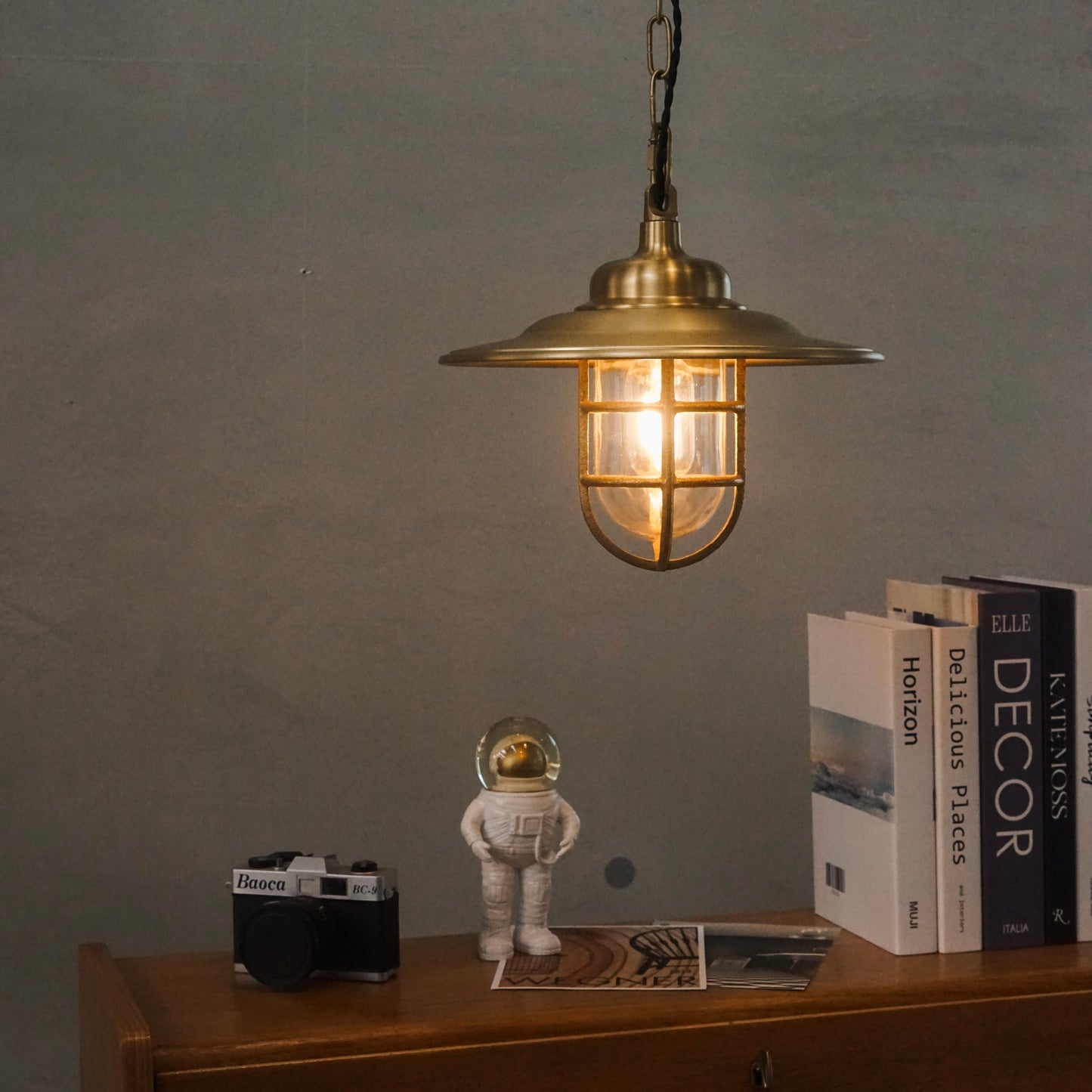 海洋銅吊燈-黃銅 (The Ocean)