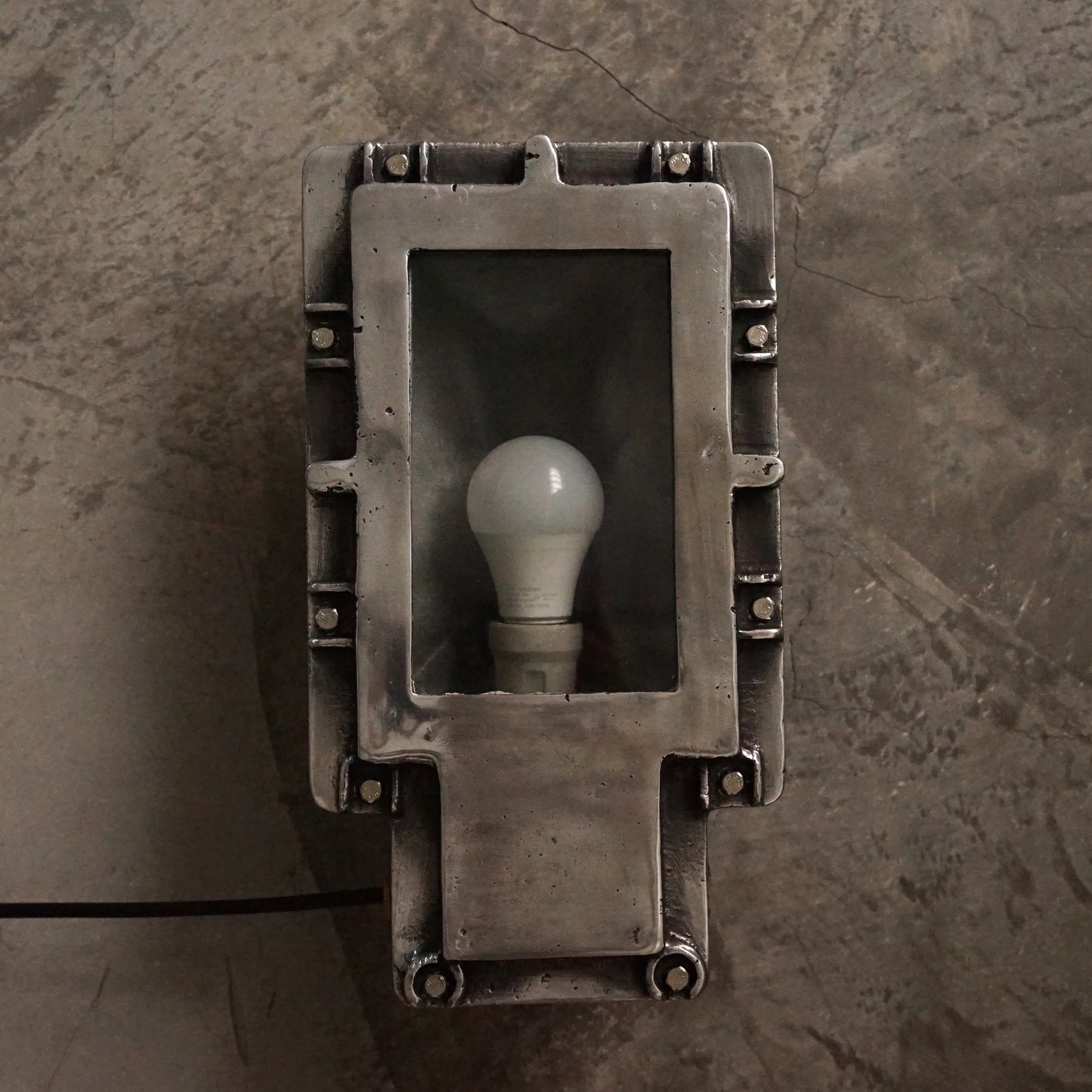 German cast iron wall light