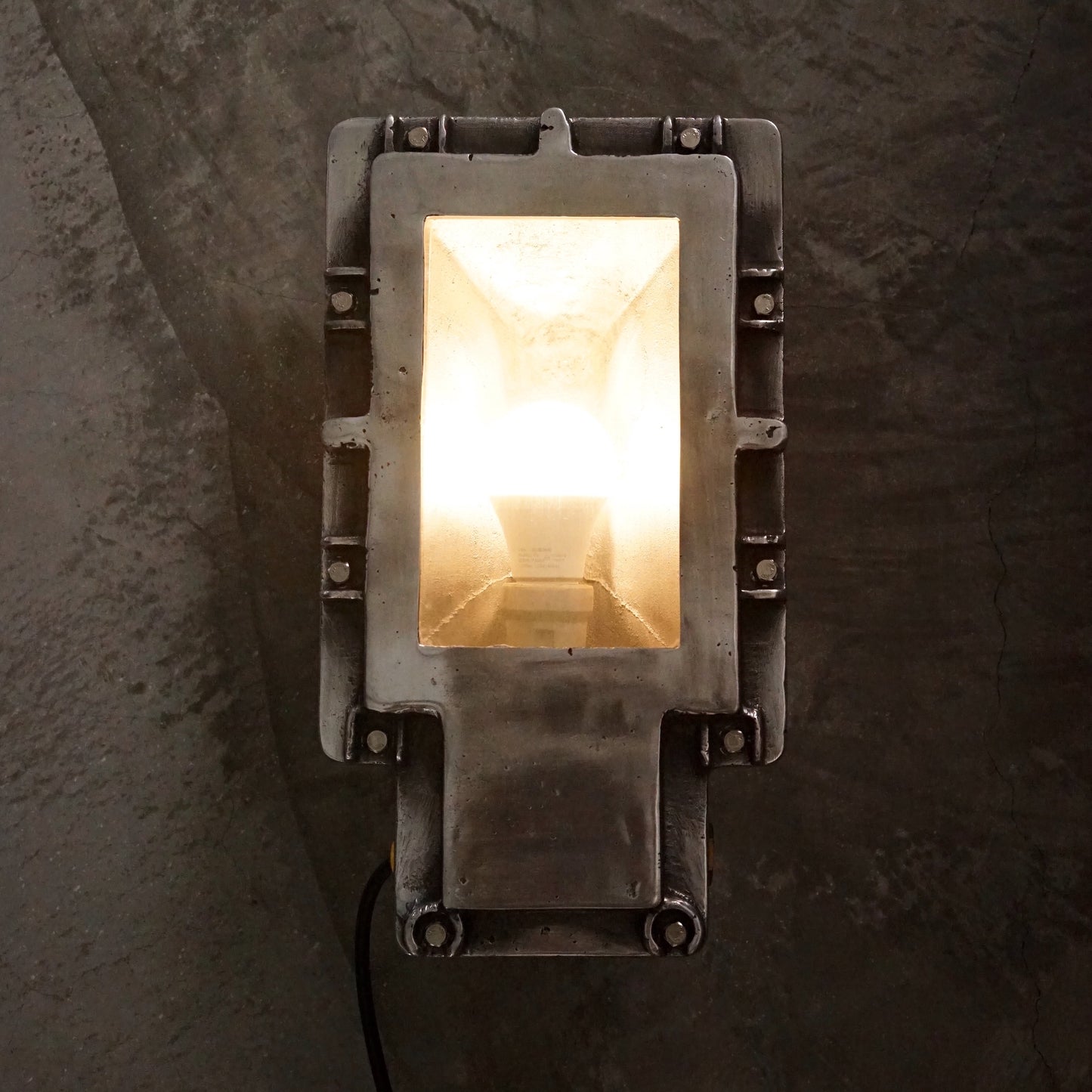 German cast iron wall light