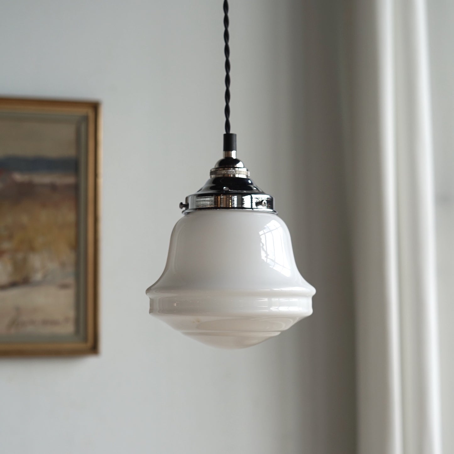 Schoolhouse Glass Pendant Light