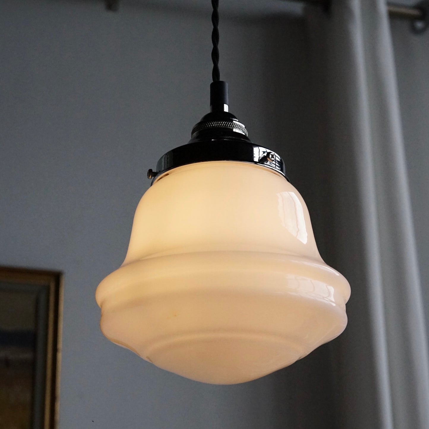 Schoolhouse Glass Pendant Light