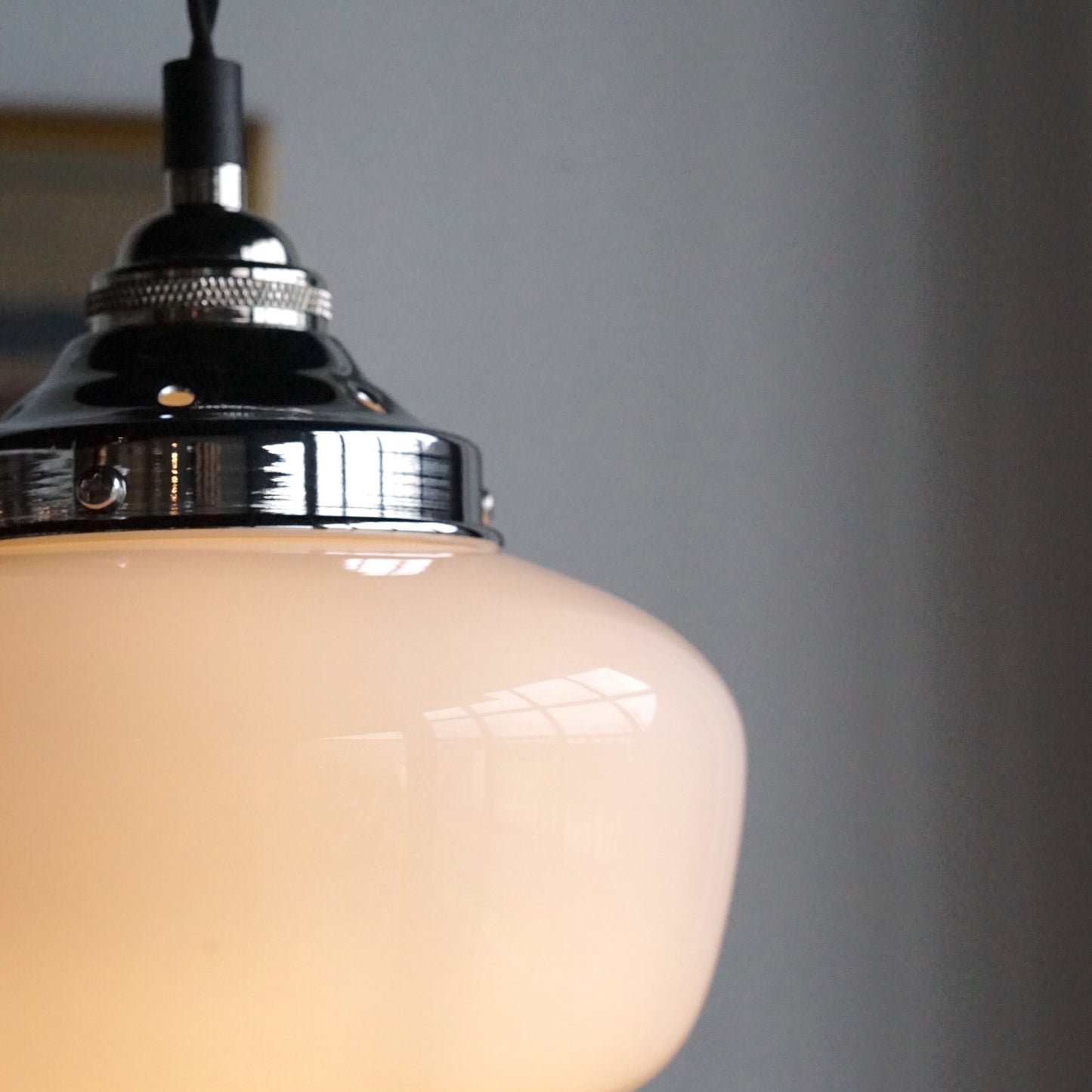Schoolhouse Glass Pendant Light