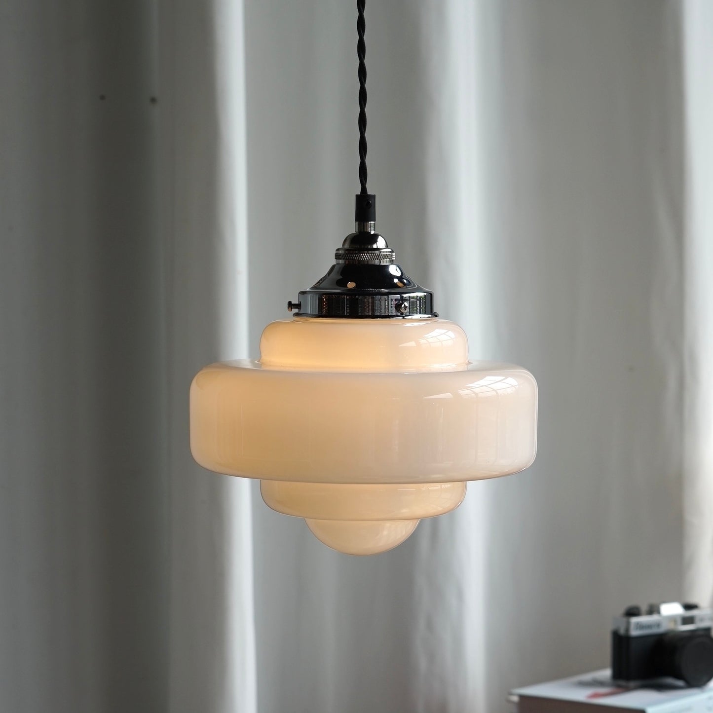 Schoolhouse Glass Pendant Light
