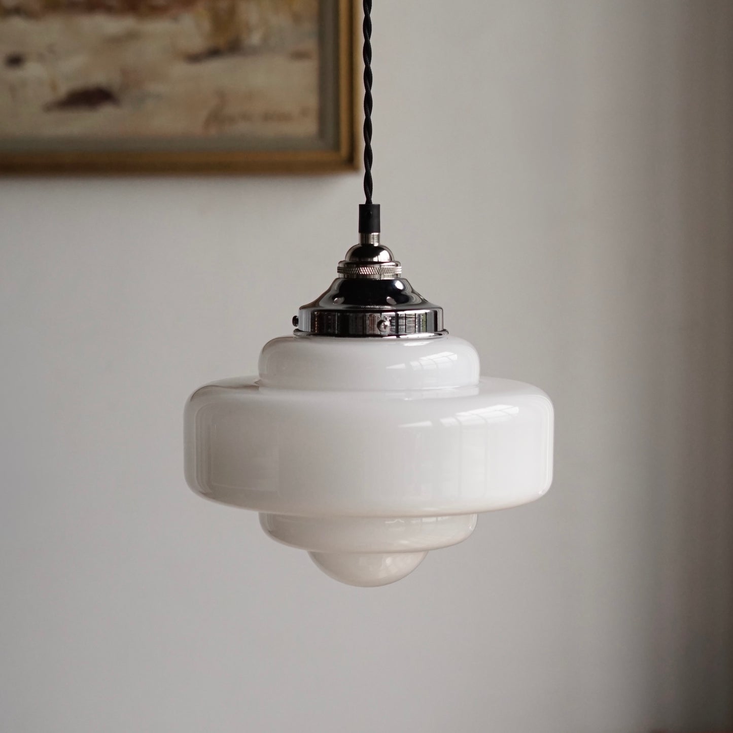 Schoolhouse Glass Pendant Light