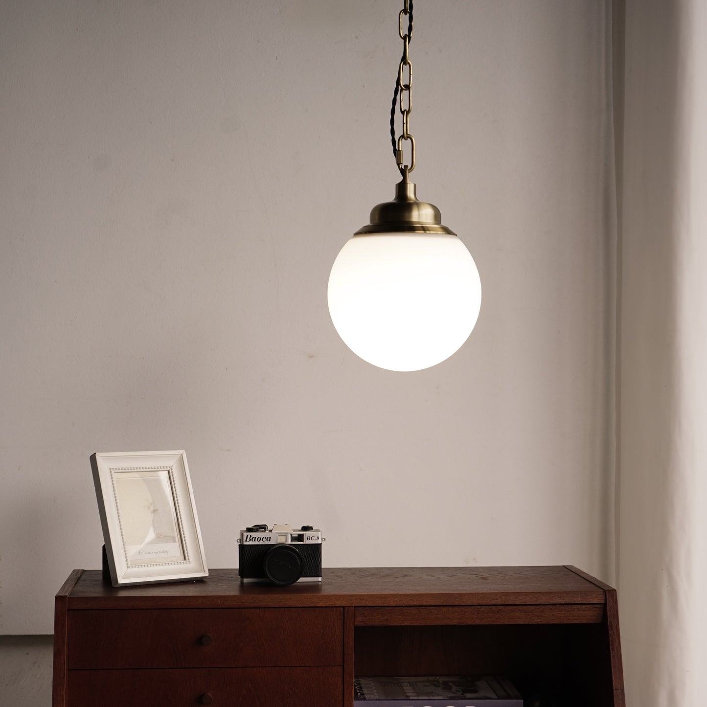 BALL Brass Right Angle Wall Lamp
