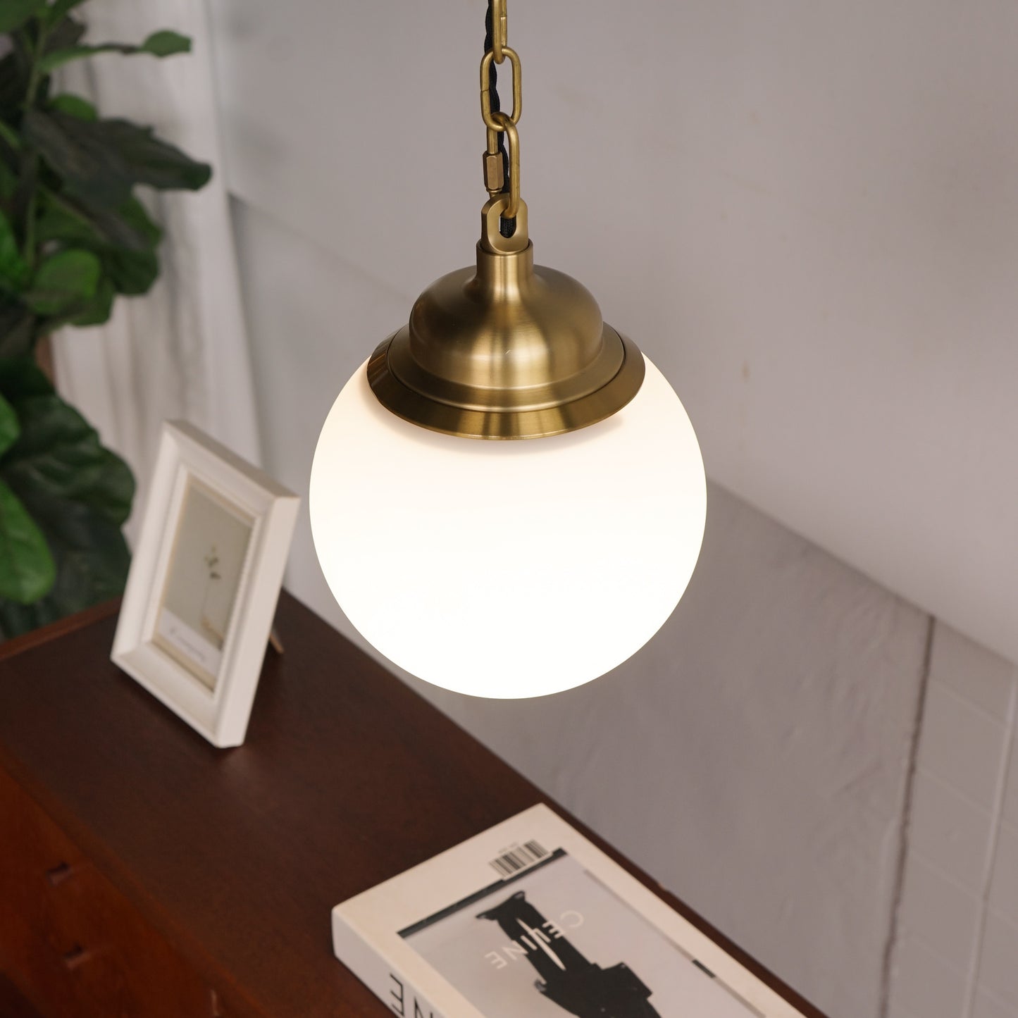 BALL Brass Right Angle Wall Lamp