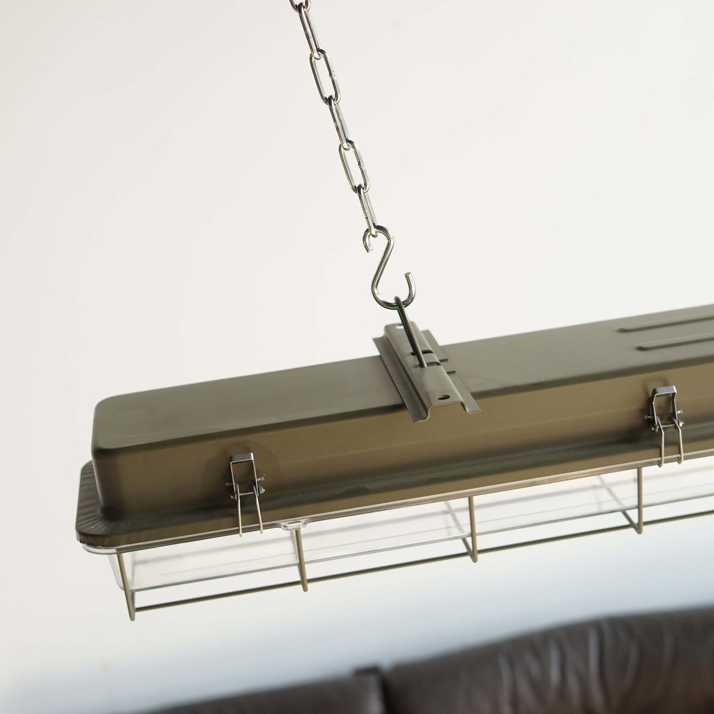 Industrial style fluorescent lamp-military green-4 feet/2 feet