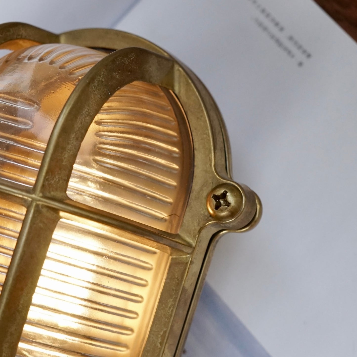 Vintage brass wall light #brass
